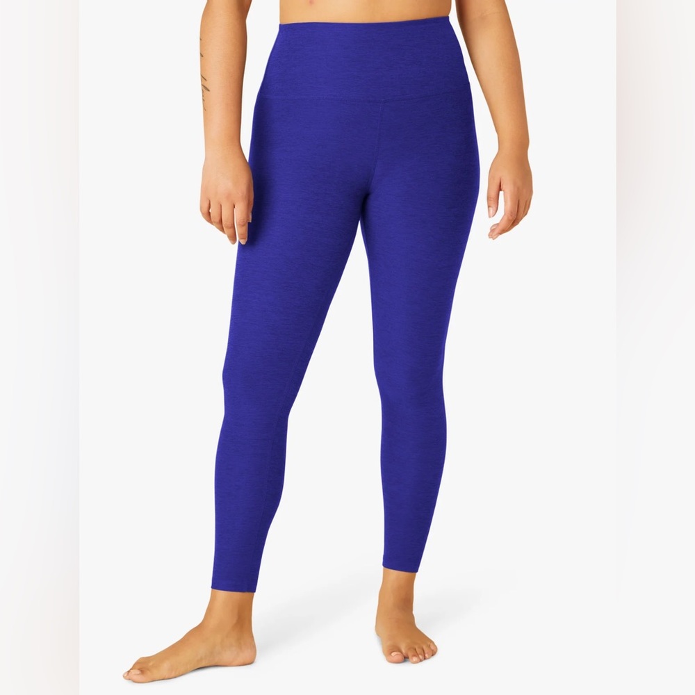 Beyond Yoga Spacedye Caught In The Midi High Waisted Legging - Sapphire Blue